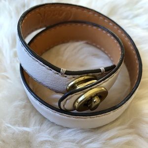 Coach leather bracelet
